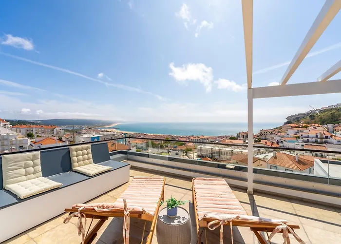 Penthouse Boa Vista - Private Pool & Sea Views شقة نازاريه