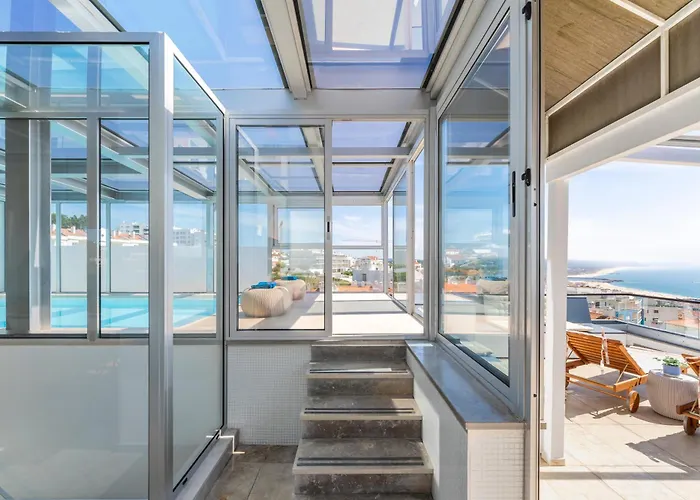 Penthouse Boa Vista - Private Pool & Sea Views نازاريه